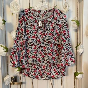 Old Navy Floral Blouse NEW WITH TAGS